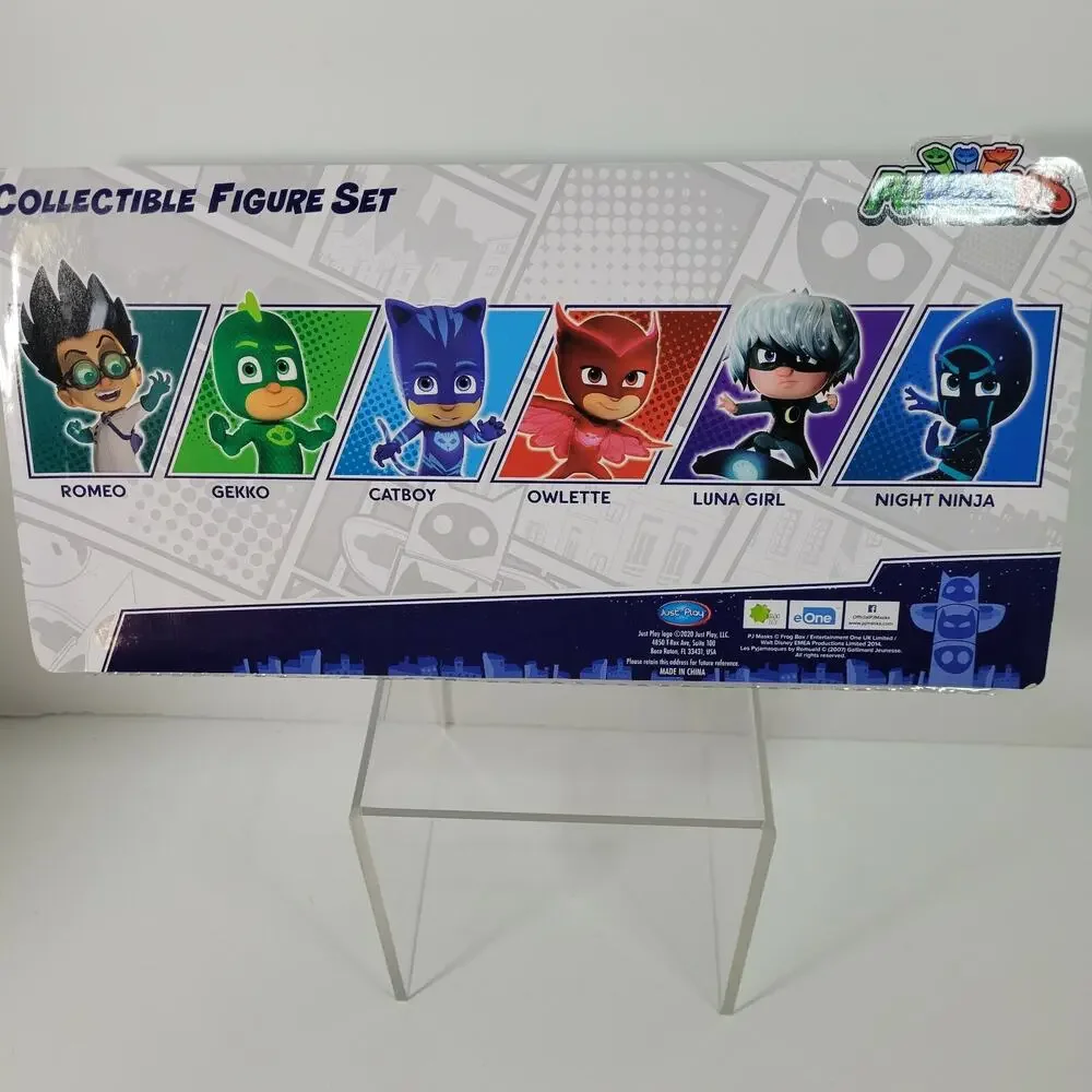 PJ MASKS Collectible Figure Toy Set 8 Owlette Gekko Luna Night Ninja Romeo